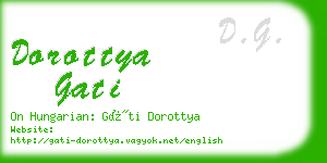 dorottya gati business card